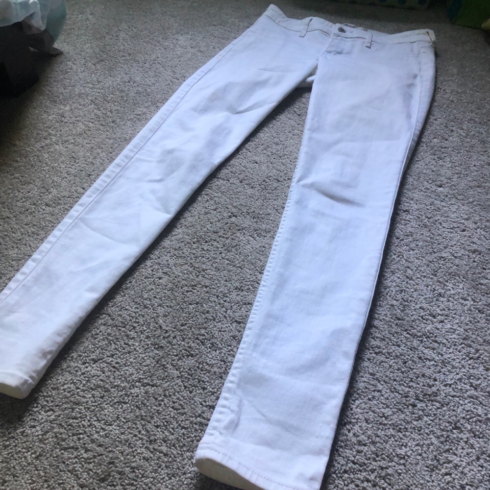 White Hollister Skinny Jeans